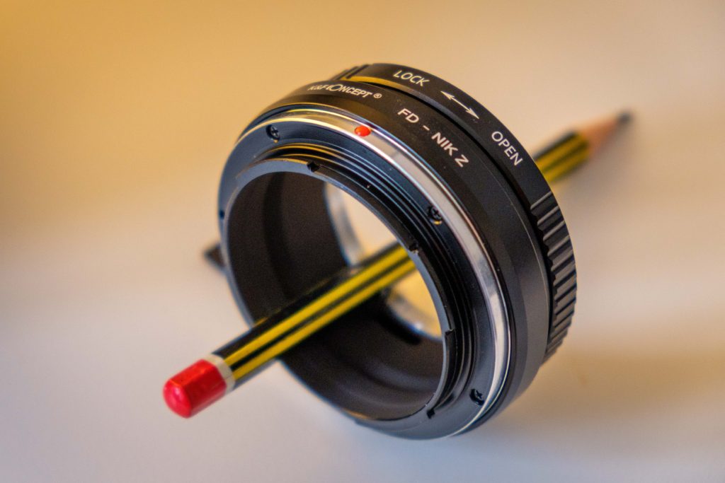 Adapting a Canon FD 1.8 50mm lens to a Nikon mirrorless with K&F Concept