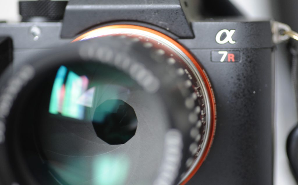 The TTArtisan lens on the Sony A7R2.