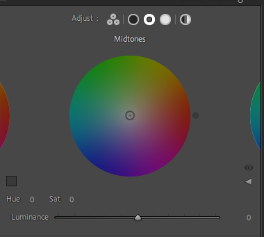 The color wheel here as a screen shot from Lightroom.