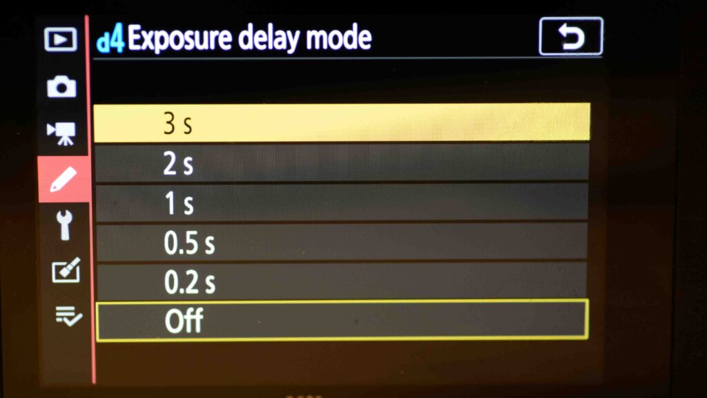 What is exposure delay mode? (Nikon)